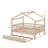 Wooden House Bed With Trundle-1561443510-1561443502