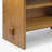 Santo 30'' W Oak Wood Nightstand Rectangular Shape with Brown Finish Open Shelf Storage Bedside Nightstand