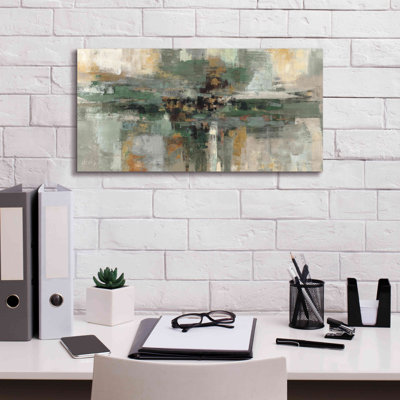 «Morning Fjord Rifle Green» par Silvia Vassileva, art mural sur toile