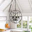 Luminaire suspendu noir 4 lumières Elenia