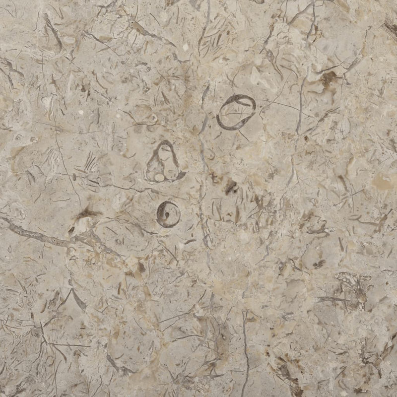 Symple Stuff Table Top Marble Table Top for Outdoor Indoor Round Table Top, Grey, 1" H x 19.7" W x 19.7" D