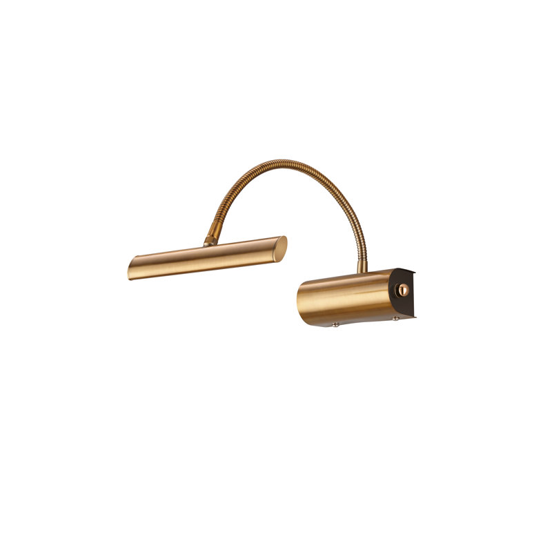 Azaz 1-Light LED Wall Spotlight, Brass