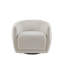 Fauteuil pivotant contemporain Ginevra, fauteuil d'appoint de salon, fauteuil pivotant confortable-456938976