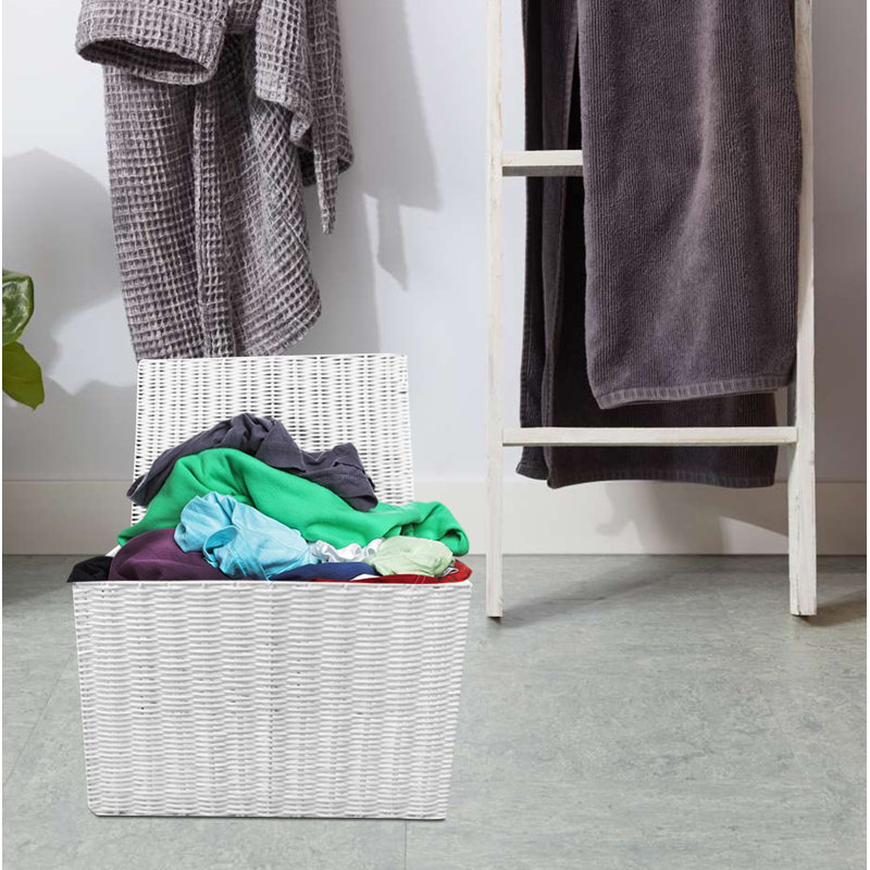 Symple Stuff Plastic Decorative Basket, 27cm H x 36.5cm W x 26.5cm D