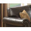 Canapé Tranditional Vintage en cuir brun foncé avec 2 coussins - structure en bois massif, mousse de précision, accoudoirs courbés-1528380556-1528380555