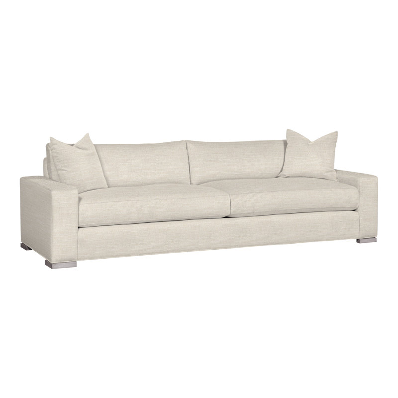 Paxton Upholstered 109'' Sofa, Tommy Flax, Dove Gray