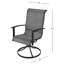 Fauteuil pivotant de patio
