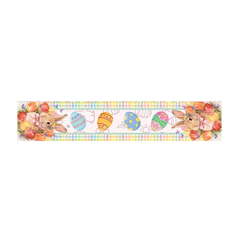 Napperons de table de Pâques avec des œufs et des motifs floraux parfaits pour les décorations de fêtes, C