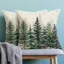 Ensemble de 2 housses de coussin décoratives de Noël 18 x 18 pouces, ensemble de 2 flocons de neige en forme d'arbre de Noël vert Housse de coussin décoration de Noël Housse de coussin en lin pour l'hiver