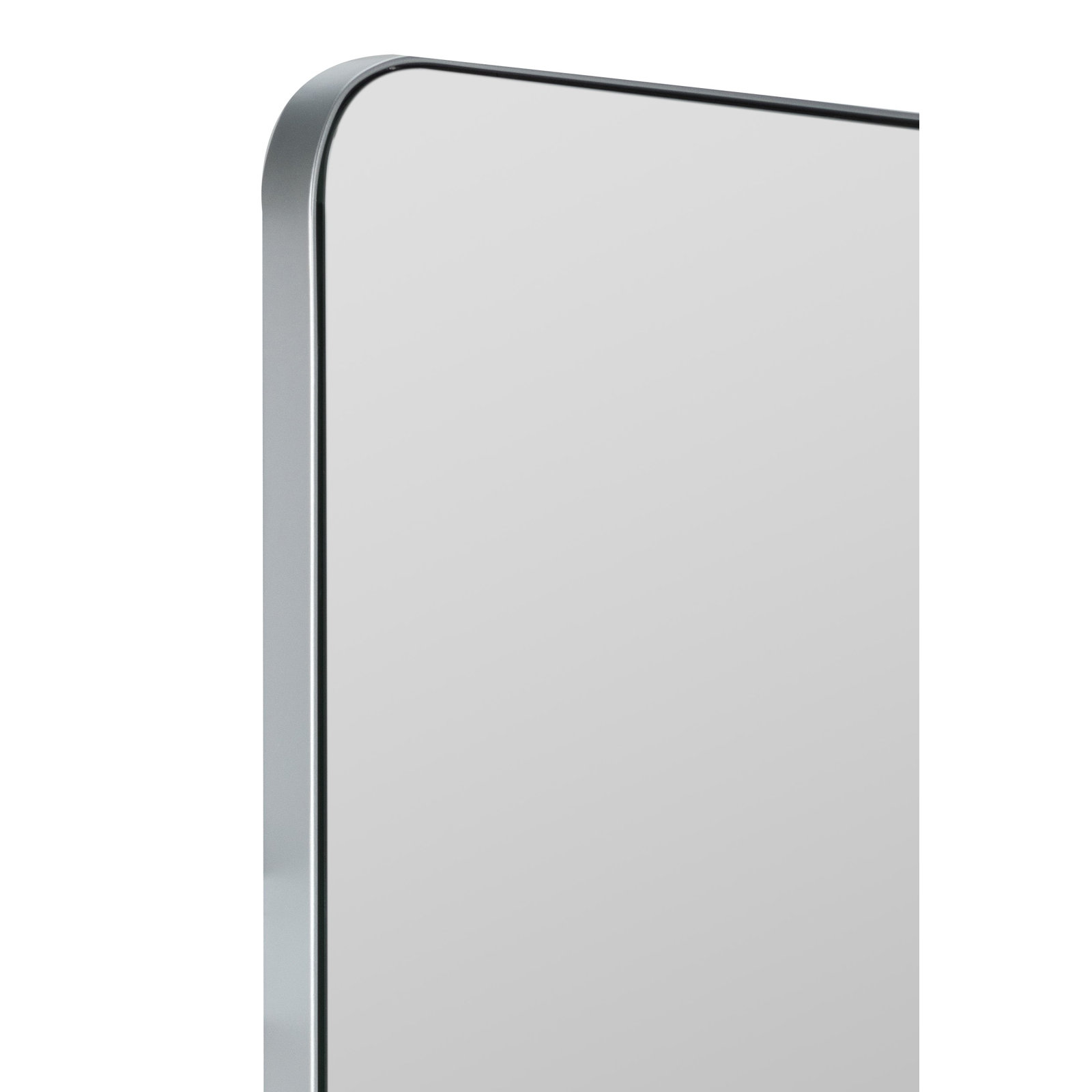 Eaton Modern & Contemporary Accent Mirror, Silver, 36" H x 24" W