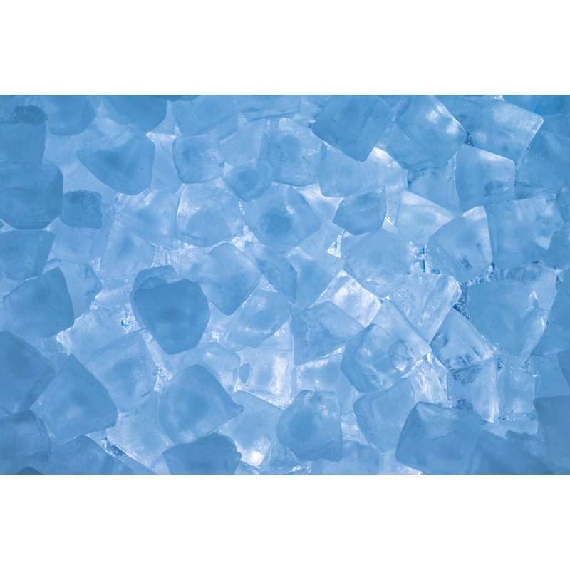 Ice Cubes Background - Wrapped Canvas Print, 30cm H x 46cm W x 3.8cm D
