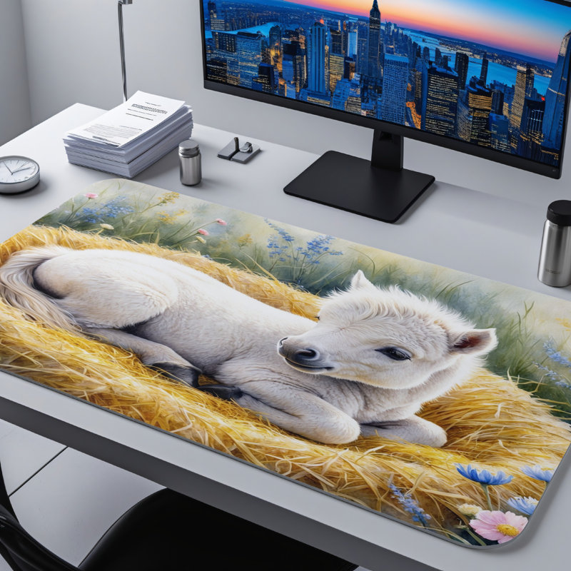 Polyester Desk Pad, 14.4x12.1