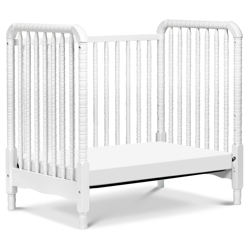 White Pine 3-in-1 Convertible Mini Crib with Wheels