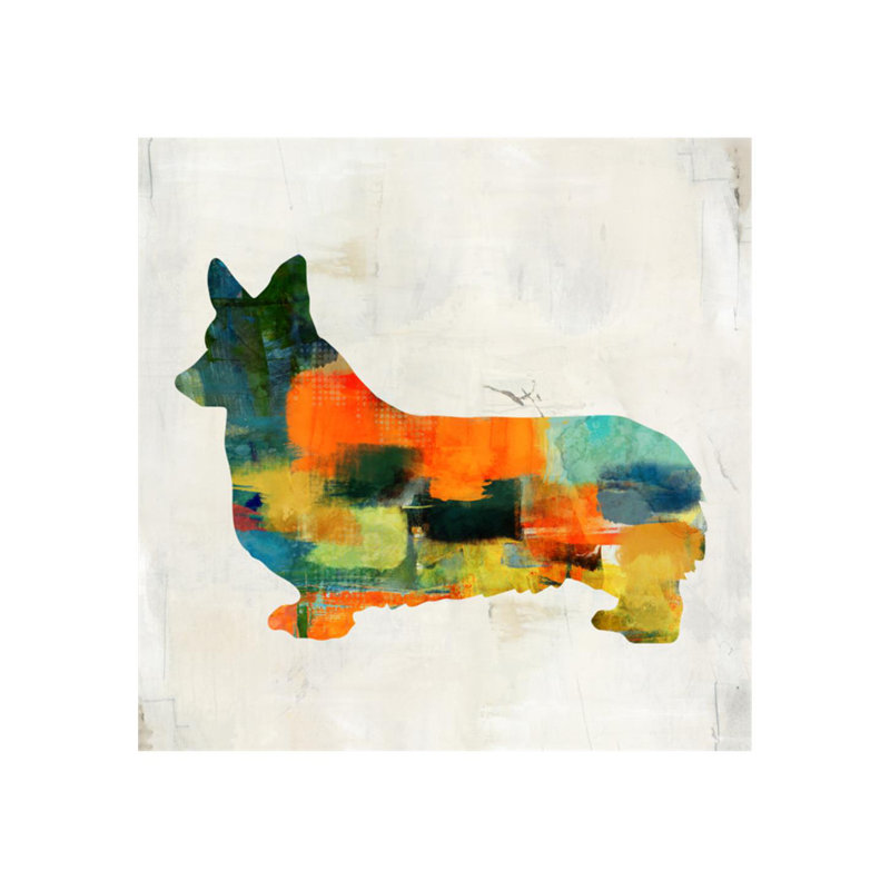 Colorful Hiking III Print by Isabella Burton, Glass Coat, 24" H x 24" W x 1.5" D