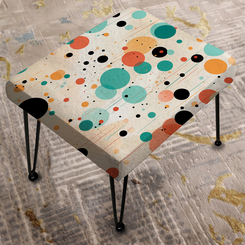 Motif à pois Modern Fusion Modern - Repose-pieds rectangulaire à pois