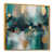 Toile avec cadre flottant or