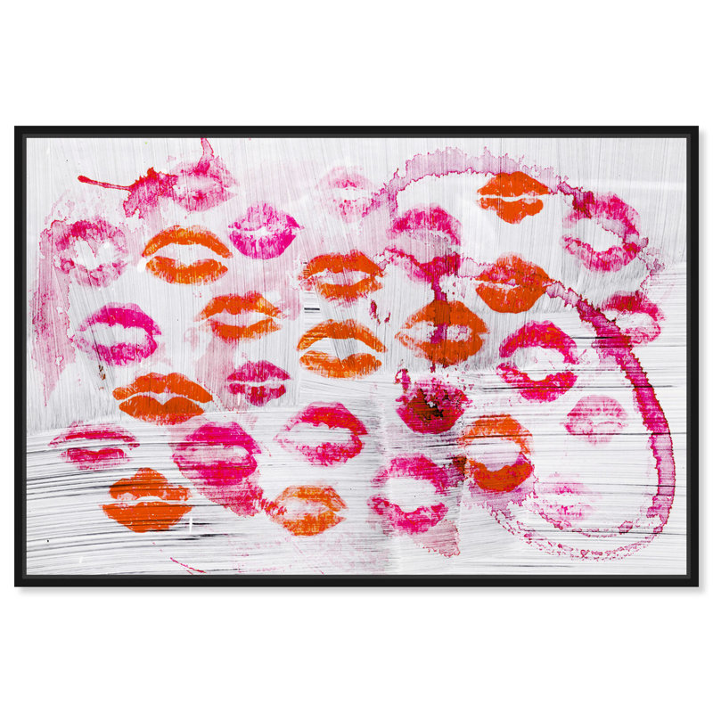 Too lot Wine - peinture sur toile, Toile avec cadre noir, H 31 po x l 46 po