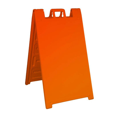 Plasticade 130-O Plain Portable Folding Sidewalk Sign