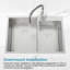 Évier double en acier inoxydable 33 po x 19 po Modern