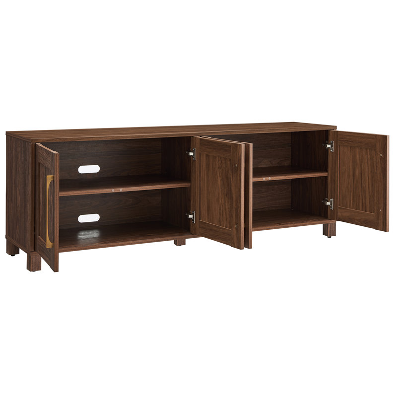 Chabot Rectangular TV Stand for TVs up to 75" in Walnut, Walnut