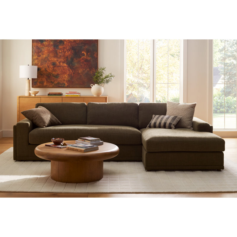 Arwin Solid Wood Top Single Coffee Table, Burnished Parawood