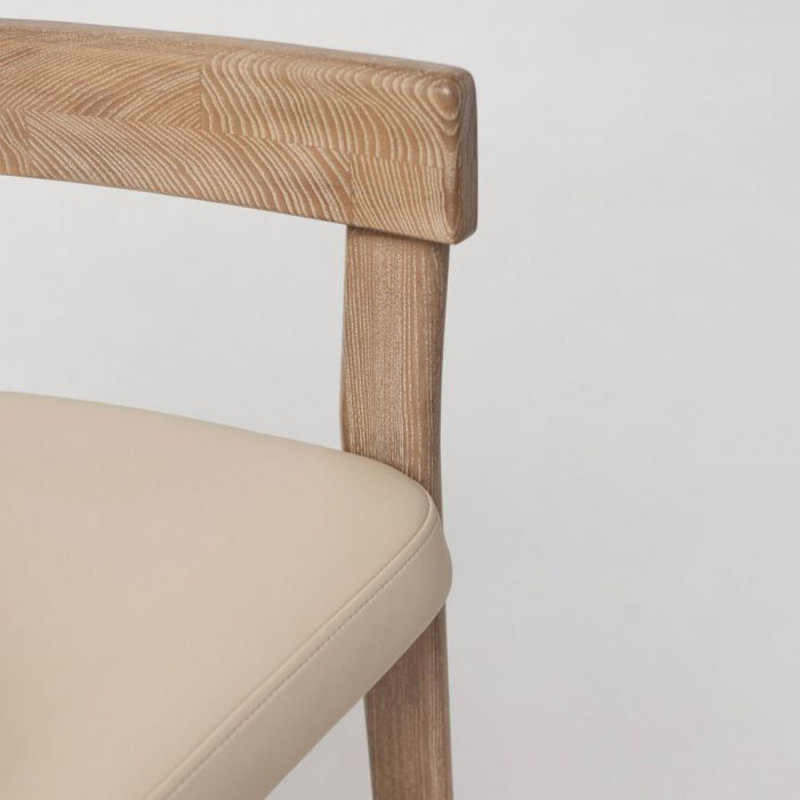 Granville Counter Stool, Cream Seat/Brown Frame
