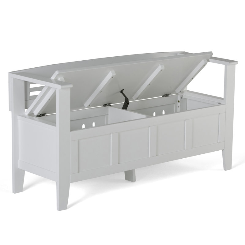 Banc de rangement pour hall d'entrée, Blanc