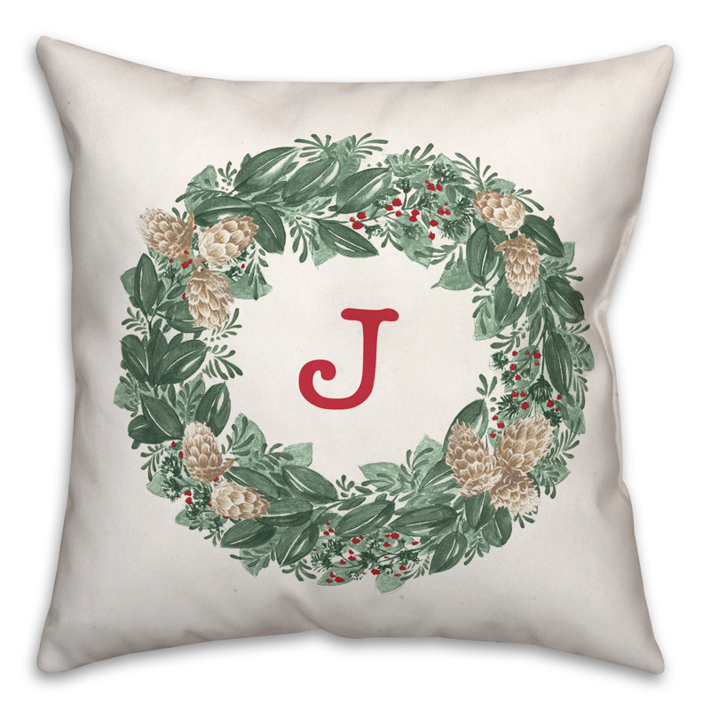 Throw Pillow, J