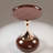 Modern Metal Round Tray Side Table With Pedestal Base-1341089575