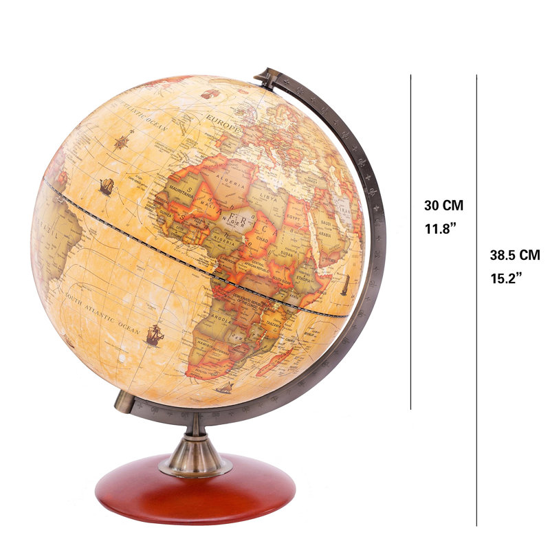 Bussell Wood Tabletop Globe