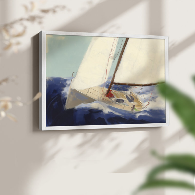 Série nautique-XXXIX - reproduction encadrée, H 8 po x l 10 po, Blanc