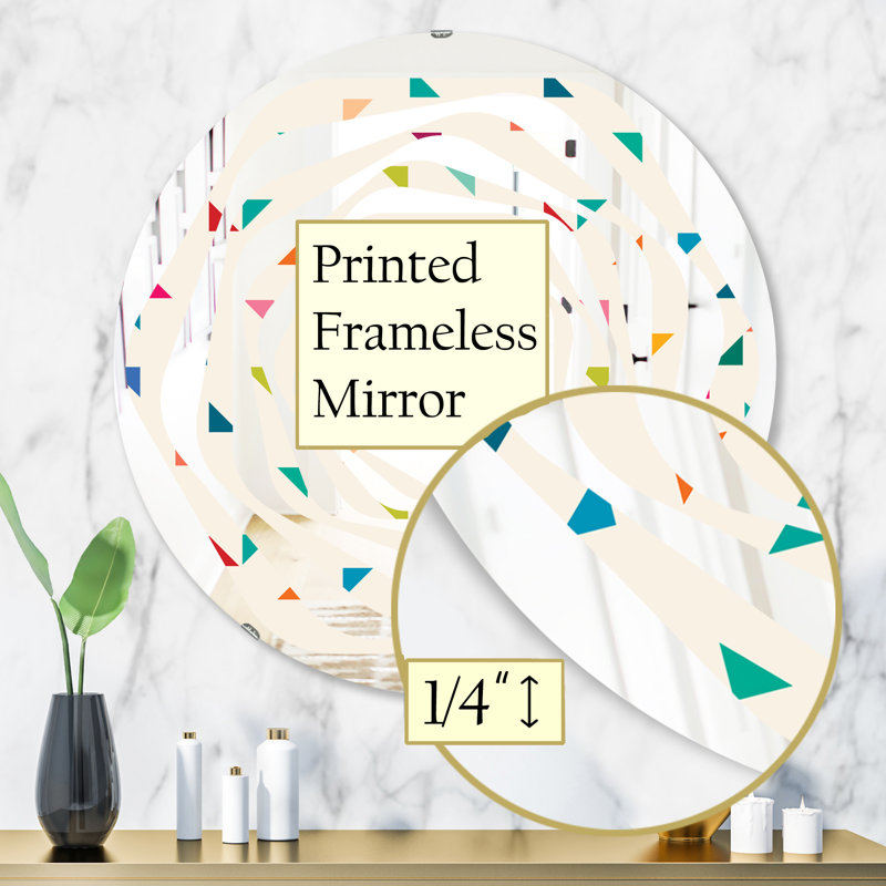 Miroir mural Whirl, H 31,5 po x l po