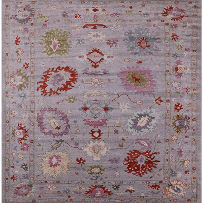 Tapis oriental mauve / rouge / vert Rowdy