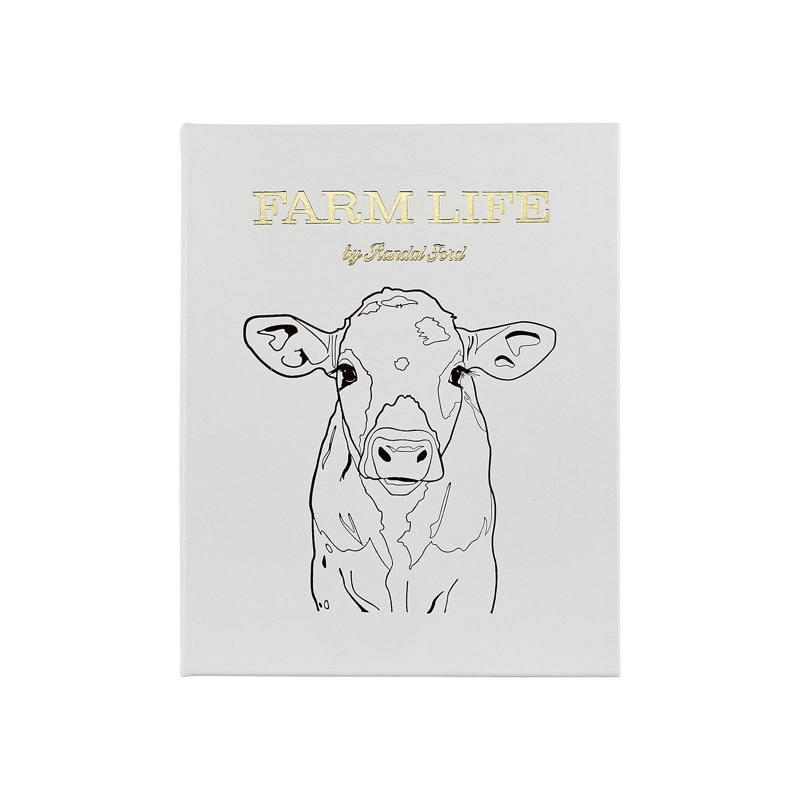 Farm Life Leather Bound Coffee Table Book