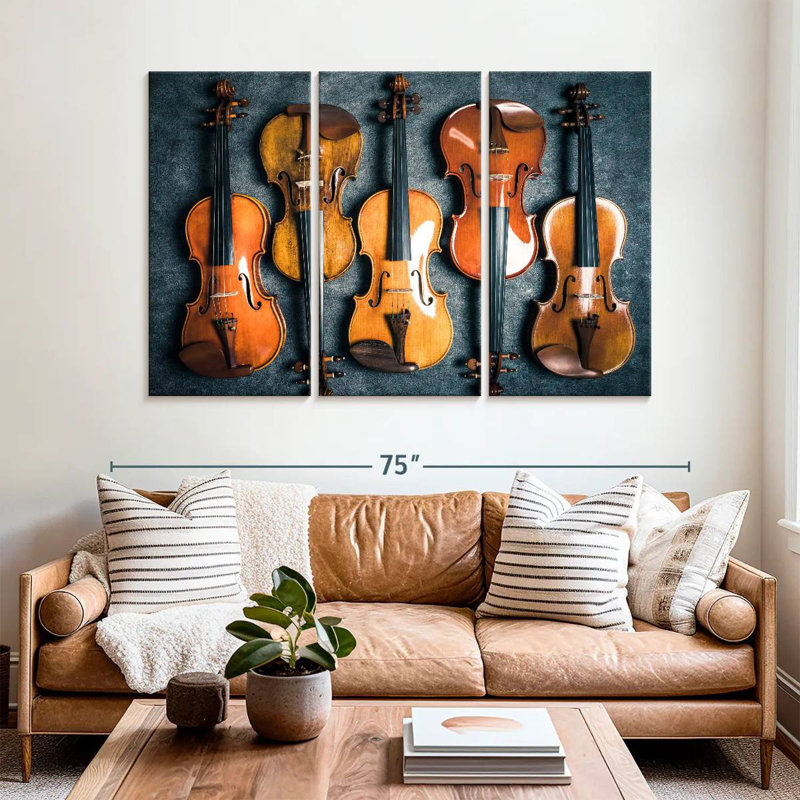 Abarca Violin Collection, 42" H x 65" W