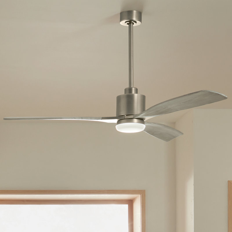 Ridley 60'' Ceiling Fan with LED Lights, Antique Pewter