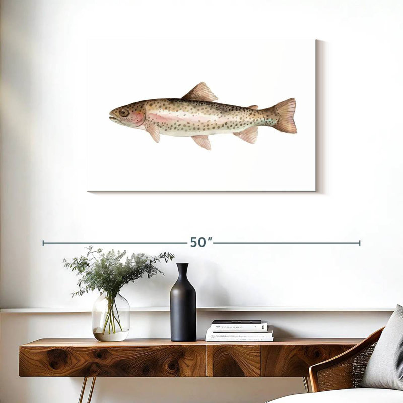 Rainbow Trout, 24" H x 36" W
