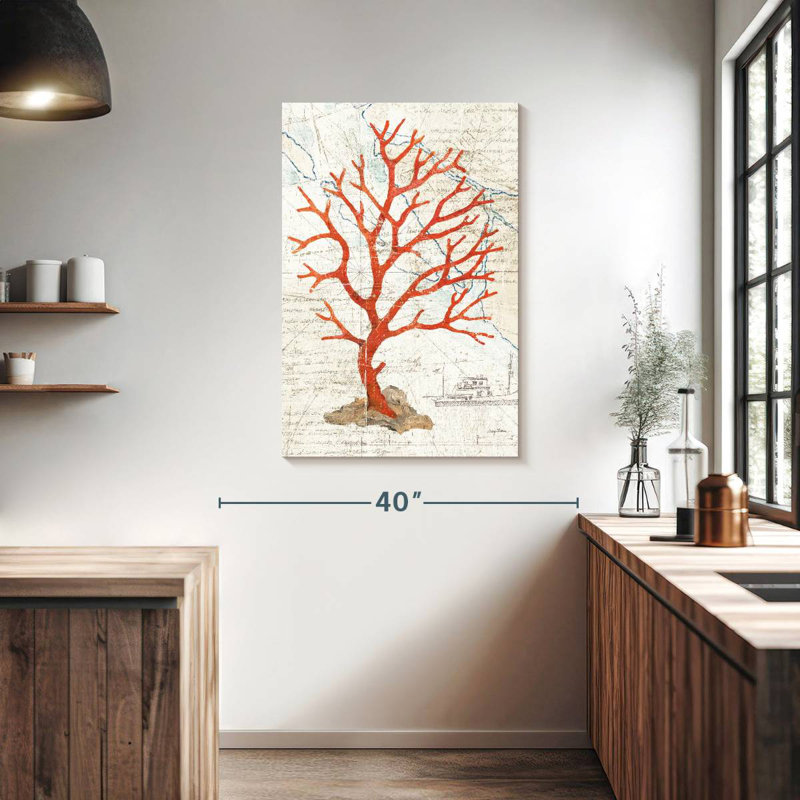 Brampt Textured Coral, 39" H x 26" W