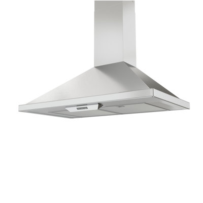 36" Brisas 600 CFM Convertible Wall Mount Range Hood in Silver with Nightlight