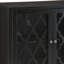 Console Ceara, finition noire, armoire