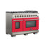 Capriasca - Cuisinière à carburant double autoportante de 30 po 4,32 pi³ avec veilleuse Titanium Professional-68815750