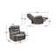 Double fauteuil inclinable à bascule avec moteur pivotant à 240 degrés OKIN et position infinie, appui-tête avec fonction d'alimentation