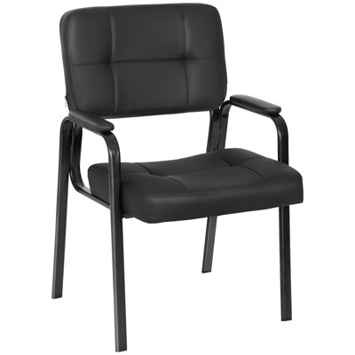 Chaises d'invité de bureau avec accoudoirs, chaises de salle d'attente de conférence, chaises de réunion confortables pour le bureau, le hall d'entrée et le bureau