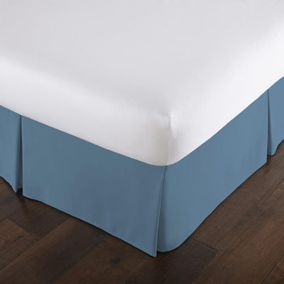 Jupe de lit en microfibre plissée avec descente de 15 po Vilano Springs