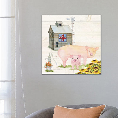 Life On The Farm III by Kathleen Parr McKenna - Wrapped Canvas Painting