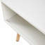 Table basse en rotin de 41,34 po, porte coulissante pour rangement, pieds en bois massif-1799070551