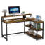 Orrville Workstation L-Shaped Computer Desk, Corner Desk with Storage Shelves