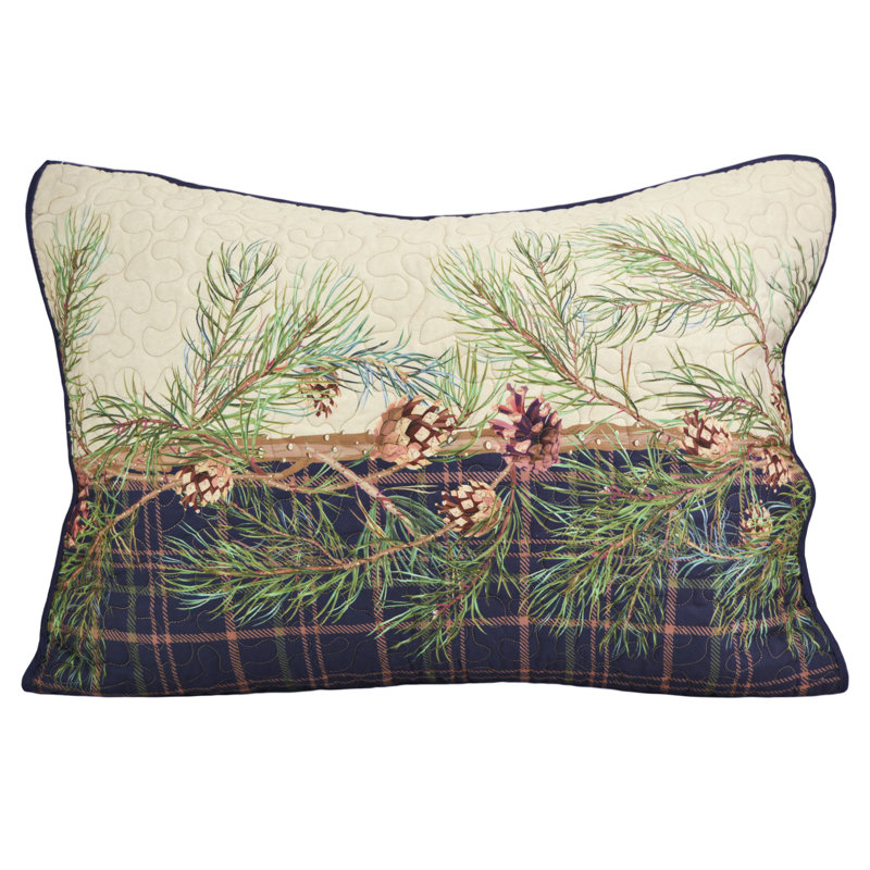Donna Sharp Queen Reversible Pine Boughs Microfiber Comforter Set
