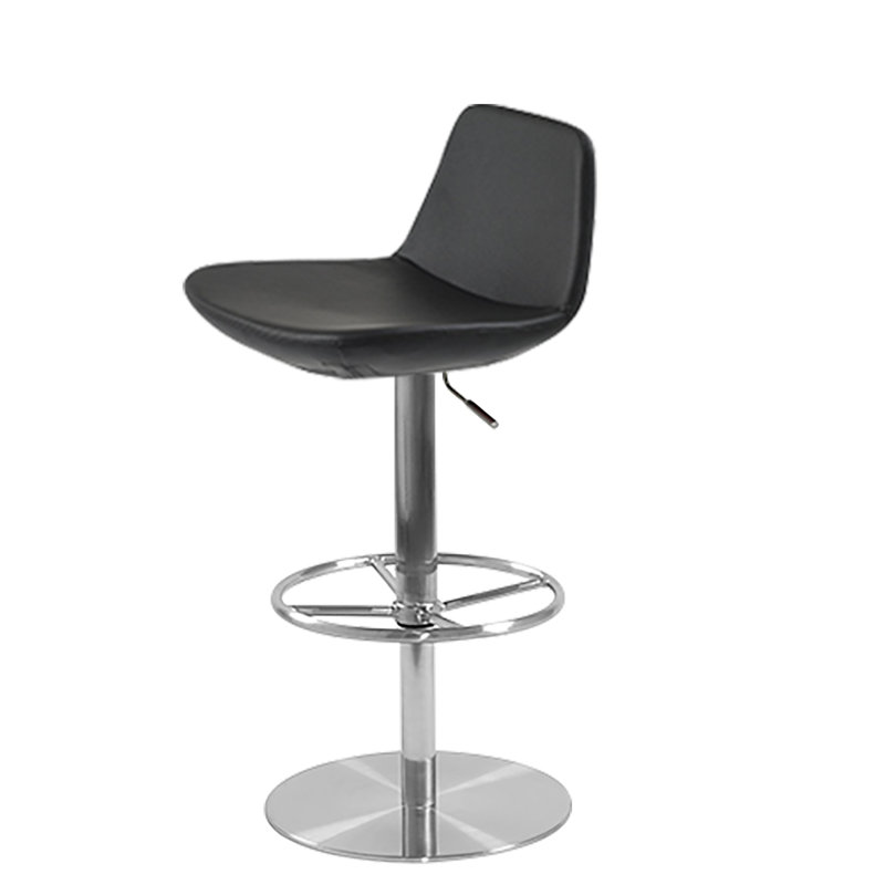 Tabouret de bar rotatif à hauteur ajustable Turnhouse, Black