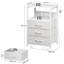 40cm W Metal Bedside Table-1448437427